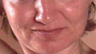 Skinny Mature Wife Masturbates with Her New Toy