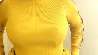 Amateur striptease and Solo masturbation