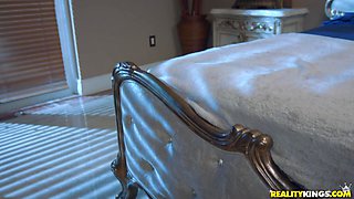 Xander Corvus' Steamy Bedroom Affair with Petite Passion