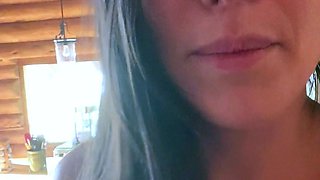 Hot brunette from squirt masturbating on webcam