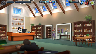 Horny 18 Plus College Students Having Sex in Library Summertime Saga