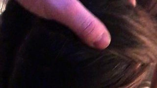 Cute brunette young hookup amateur teen blowjob