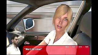 Dark-haired beauty with big natural tits in uncensored cartoon porn