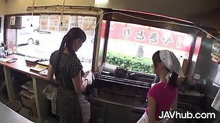 Hitomi Kanou Fucks Big Dick Chef - Hardcore Asian Blowjob & Doggystyle