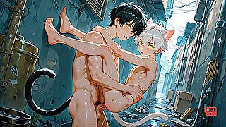 Yaoi - Oc Din & Dan 2 Sexy Catboys Pic Collection