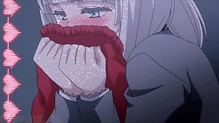 Nuzzling, hentai, submissive girl