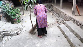 My Aunty Was Cleaning the Yard. but I Hugged Him, Put Him in My Aunty Ass, and Started Fucking Him Anal