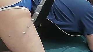 Fucking the Slave Husband in the Ass with Huge Toys Until He Cums Profusely.