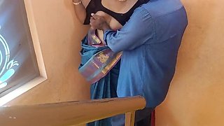 Cheating Housewife Hot Stairs Romance with Pushpa Valli