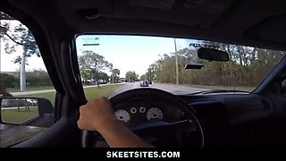 Big Tits teen pounded by stranger for money to fix car point of view