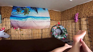 Fair-skinned, Beautiful Girl Is Brought in for a Free Oil Massage. Ready for Surprise 1/2