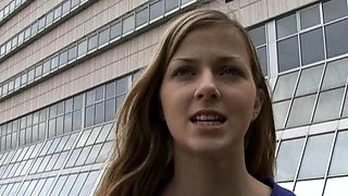 Natural Amateur blowjob outdoors exposed