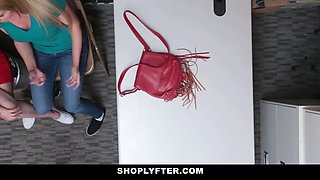 Step-mother and teen fucked for stealing merchandise