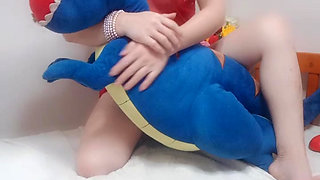 perfect ass and pussy ride dinosour so sexy cute