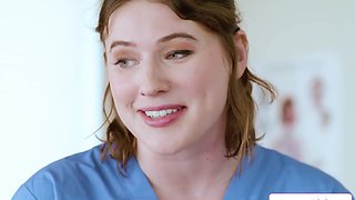 Lesbian doctor scissoring with assistant
