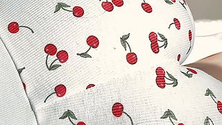 Step Sis Seduce Me with Her Big Ass in My Bed and I Start Jerking off Behind Her but She Caught Me!