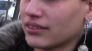 In my home - pickup amateur at the bus stop