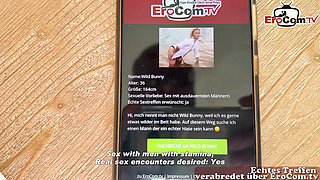 German blonde milf picked up for the EroCom userdate in the car