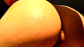 Hot brunette babe goes crazy jerking part5