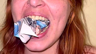 Newspaper Gag POV - Stuffing, Slapping, Taking Out