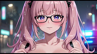 Two Anime Girls Working at Office, Ai Animation