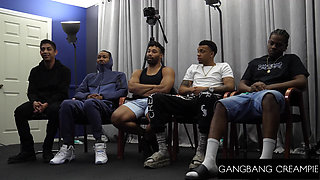 GANGBANG CREAMPIE - Esmi Lee Takes Multiple Creampies In Wild Gangbang Session
