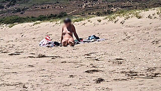 On the Beach a Stranger Masturbates While Looking at Me