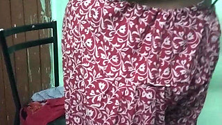 Three Aunty Hot Dress Wearing in My Bedroom