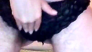 Playing with My Black Panties
