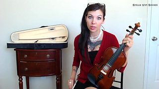 Violin Vixen Teacher JOI W Countdown