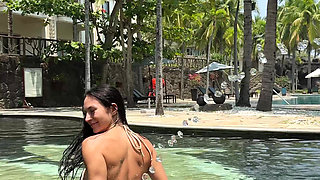 Boobs Flashing Outdoor, Ahegao, Spit, Getting Wet
