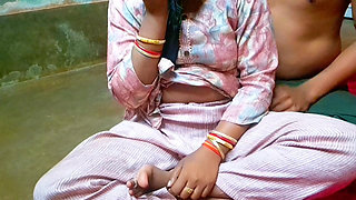 Desi Indian Village Bhabhi Show Boobs with Lover