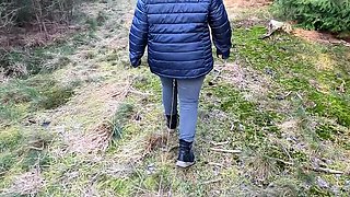 Busty German Babe Gets Naked & Slapped Hard in Public - BDSM Punishment 4K