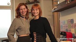 Ersties featuring Mia Bandini's amateur threesome video