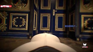 Hot Animated Hentai: Asian Priestess 3D Sex Animation with Big Ass Doggy Style