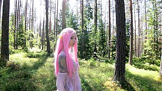 Cutie elves loves BadDragon dildo masturbate pussy anal