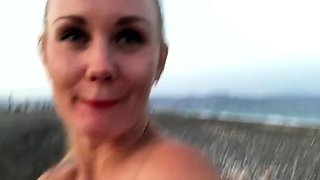 Ivy Roses - Plastic Bikini Cum in Public Beach
