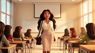 Hot Teacher Strips Completely Naked During Class - Erotic Nude Lesson