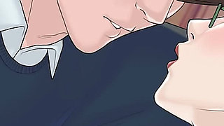 Quicky a Love Hotel Story. Student Banging His Professor on the Desk in the Classroom and Fills Her Pussy with Cum - Episode 8