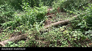 While Hiking I Saw a Stranger Tied up at a Cum Station, I Gave Him a Handjob