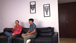 Intense anal session with a hot Latina MILF and her horny stepson