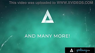 Lesbian Massage Seduction: MILF Serene Siren Fingers & Eats Lexi Luna's Shaved Pussy