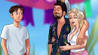 Naked goth nymph with cute boobs in summertime saga