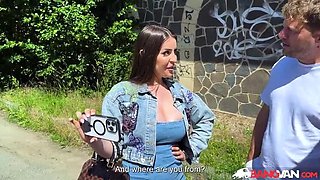 Gorgeous Natural MILF Marica Chanelle Gets Huge Cock in Car – Big Tits & Big Ass Doggy Blowjob