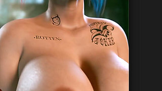 Big Breast Harley Quinn Being Beautiful as Ever
