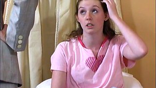 Bailey Spanked For Sleeping Late