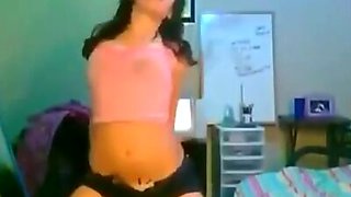 Secret video of naughty teen girlfriend dancing
