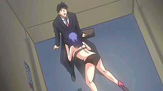 Boss Gets Stucked in the Elevator with His Busty Secretary (Hentai Parody)