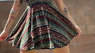 Amateur teen Jenny Dark fucked in public