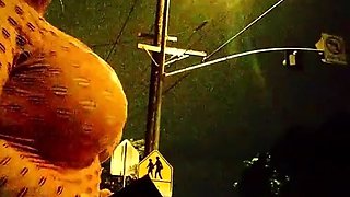 Sexy Street Hookers Show Tits and Shake Ass in Public